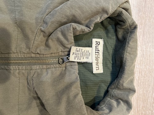 Ruff Hewn Vest Mens X Large Olive Green Cargo Pockets Full Zip Outdoor Utility - Picture 3 of 5