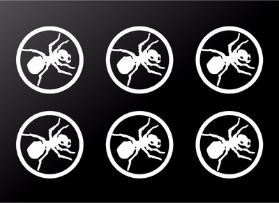 The Prodigy Techno Ant Logo 6 Vinyl Decals Phone Laptop Speaker 1.5'' Stickers