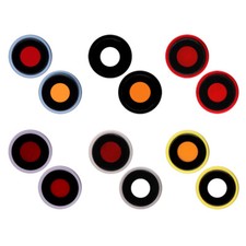 Rear Back Camera Glass Lens Cover Metal Frame For iPhone 14/14 Plus