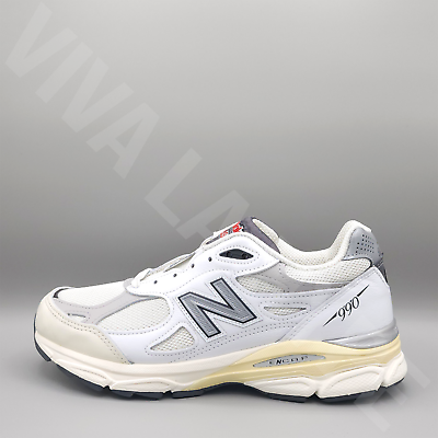 Size+9+-+New+Balance+990v3+White for sale online | eBay