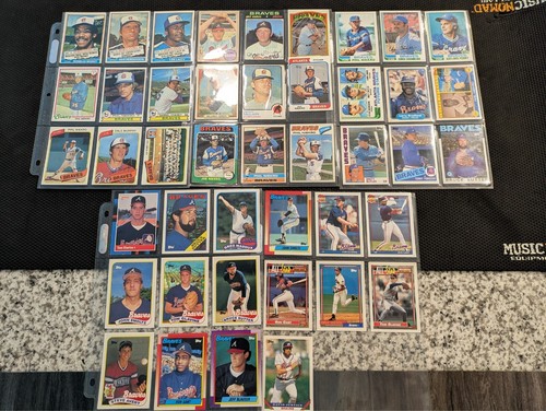 1968 - 1993 Atlanta Braves Lot (43) Karten XLNT - MNT