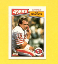 1987 Topps UK United Kingdom JOE MONTANA San Francisco 49ers Card