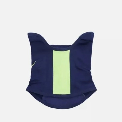 Nike Strike Snood Winter Warrior Face Neck Warmer Adult L/XL Navy Volt Grey - Picture 3 of 11