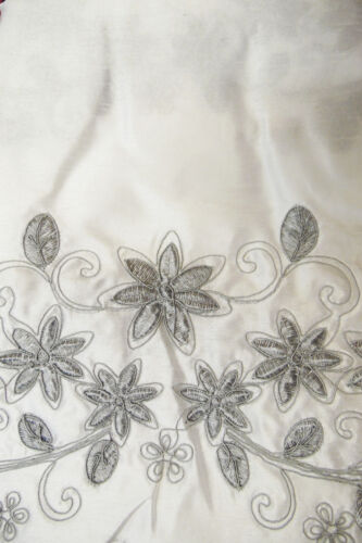 3PC SET WINDOW EMBROIDERY KITCHEN CURTAIN SOLID DRAPE VALANCE TIER NEW DESIGNS - Picture 28 of 49