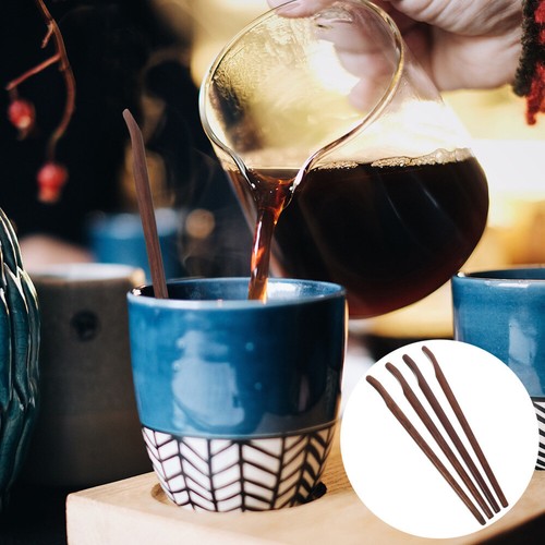 4 Stück Kaffee Rührstäbchen Holz Rührstäbchen Kaffee Getränke Rührstäbchen - Bild 10 von 12