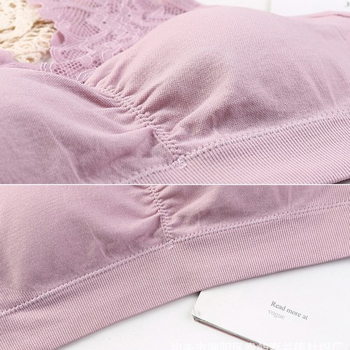 Women Anti-Sagging Breast Bra Ladies Breathable Push Up Sport Bra Lace Tank Top↕ - Picture 6 of 37