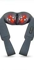 Snailax SL-632 Neck and Shoulder Shiatsu Massager with Heat - Black