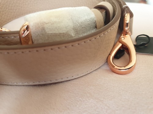 ❤❤❤ MIMCO LINK XL LEATHER SHOULDER STRAP For BAG CLUTCH POUCH /ALMOND ROSE GOLD - Picture 7 of 8