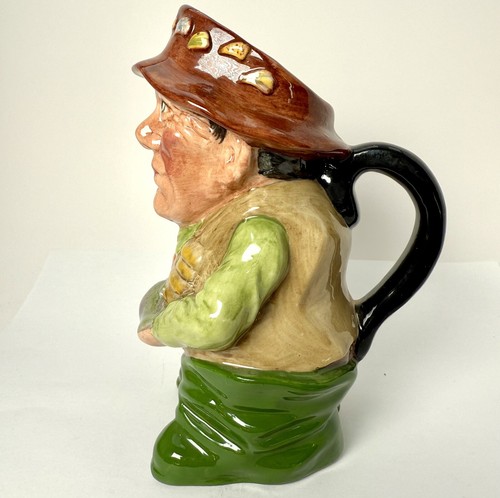 Staffordshire Manor Fisherman Holding Trout Face Jug Character Authentic VGC - Picture 2 of 8