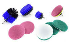 10-tlg. Nylonbürste Reinigungsbürste Bürstenaufsatz Bohrmaschine Akkuschrauber