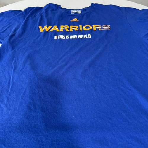 Adidas Golden State Warriors T-Shirt Mens Size XL NBA Basketball Tee - Picture 2 of 5