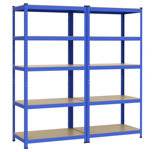 5 Böden Lagerregal Steckregal Werkstattregal Kellerregal Büroregal 180x90x45 cm - Bild 14 von 18