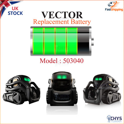 VECTOR ROBOTER AKKU ERSATZ / UPGRADE 3,7V 600mAh Li-Ion Polymer 