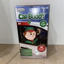 Christmas Inflatable Gemmy Airblown Elf Car Buddy 3ft Energy Efficient LED NIB