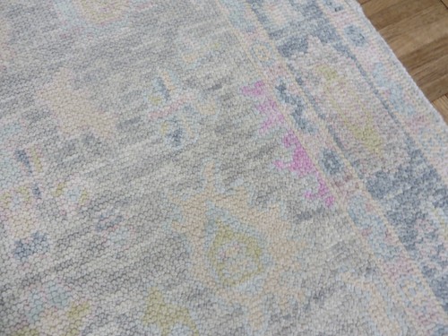 3 x 5'1 Hand Knotted Gray Modern Oushak Oriental Rug G15056 - Picture 4 of 11