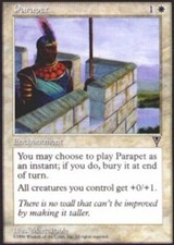 MTG magic cards 2x Parapet Visions Light Play, English