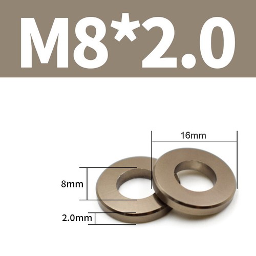 Alu eloxiert M3 M4 M5 M6 M8 M10 metrisch bunt Flachscheibe Distanzdichtung - Bild 40 von 137