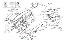MB E W212 Instrumententafel rechts Zierleiste RHD A2126803893 NEU Original MB E W212 Instrumententafel rechts Zierleiste RHD A2126803893 NEU Original