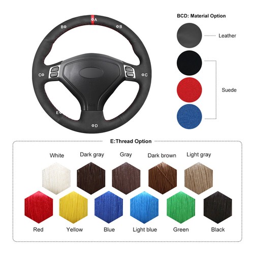 Hágalo usted mismo cubierta de volante de gamuza personalizada para Subaru Legacy Forester Outback Liberty - Imagen 3 de 12