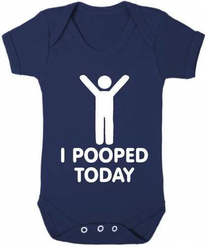 Gilet body bambino I POOPED TODAY gilet grow geek divertente regalo umoristico mamma papà - Foto 18 di 23