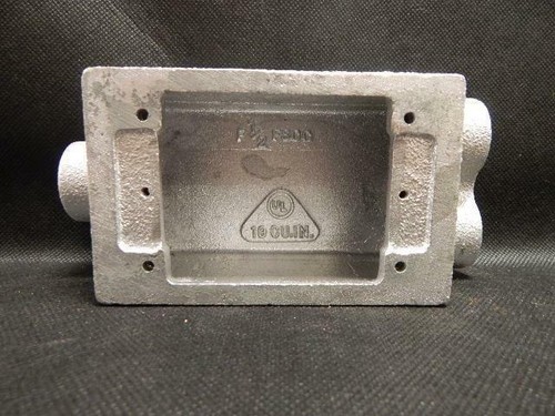 Pyle National F-20-FSCC 1 Gang FS Box mit 3 3-4" Nabe Temperguss - Bild 2 von 3