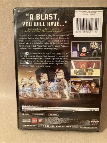 LEGO Star Wars: The Yoda Chronicles (DVD, 2013) - Sealed - Picture 2 of 6