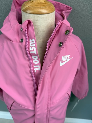 Nike Magic Flamingo Pink Lined Rain Coat Youth Size 3T New - Picture 7 of 8