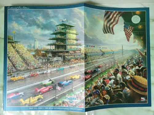 2009 Indy 500 IMS Centennial ERA Souvenir Program with Starting Line-up Insert - Picture 3 of 8