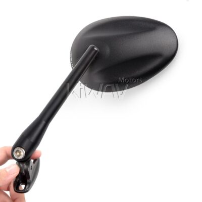 elffieページ Fairing mirrors black oval ELLIPSE mat black base fits