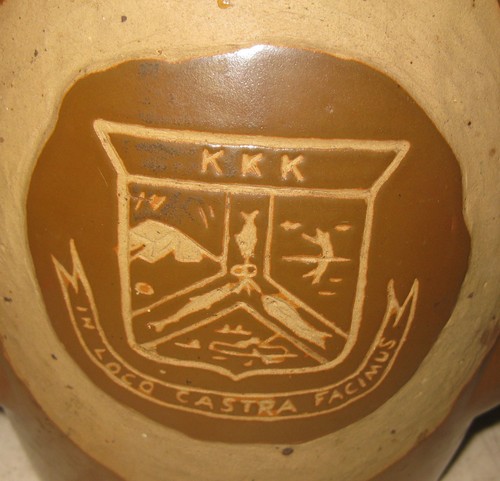 Antique 1891 COLUMBIA UNIVERSITY Engineering School CAMP STONEWARE Loving CUP - Picture 7 of 11