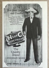1965 Halpern & Christenfeld H Bar C Ranchwear PRINT AD Good Looks and Comfort