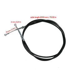 ATV 80" Rear Foot Brake Cable 70mm Travel For Go Kart Quad Buggy 4 Wheeler
