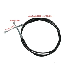  80" Rear Foot Brake Cable 70mm Travel For Chinese ATV Go Kart Quad Golf Cart