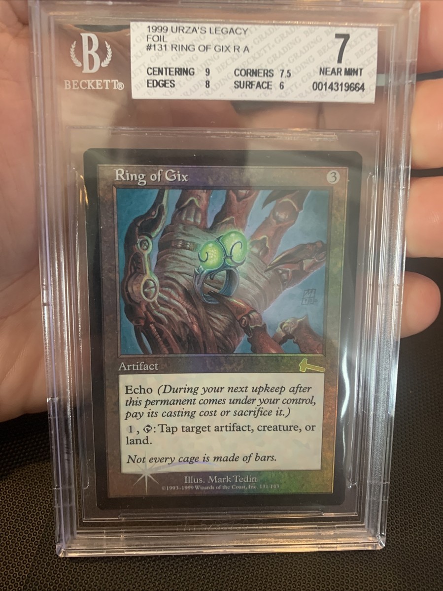 MTG 1x FOIL RING OF GIX Bgs 7 Nm Urza's Legacy graded magic MTG 1x FOIL RING OF GIX Bgs 7 Nm Urza's Legacy graded magic