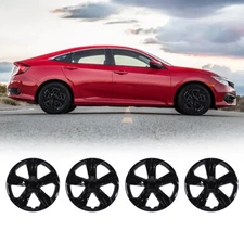 4PCS 16" Snap On Hub Caps Full Rim Wheel Covers for 2016-2024  Honda Civic Sedan