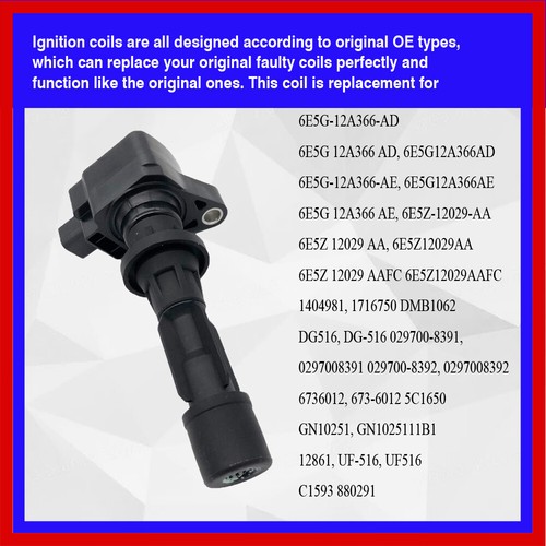 4PC IGNITION COIL UFD2874 for FORD FUSION MERCURY MILAN 2.3L L4 UF516 - Picture 4 of 7