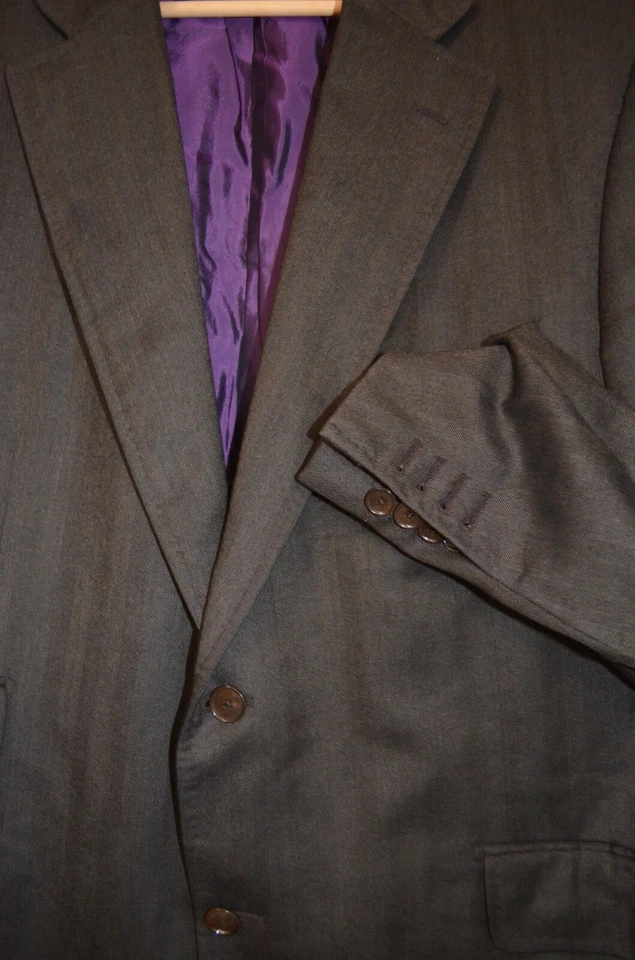 PAL ZILERI ~SARTORIALE ELEGANT BROWN 100% CASHMERE SPORTS BLAZER UK 44 IT 56 Foto 3 de 4