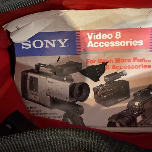 Vintage Rare SONY Video 8 Camcorder CCD-V5 W/Case & Accessories *UNTESTED* - Picture 4 of 11