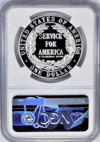 1996-S COMMUNITY SERVICE Silver Dollar NGC PF70💥FLAWLESS QUALITY💥 - Picture 2 of 5