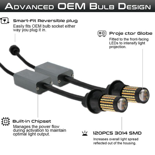 Bombillas de luz de giro/DRL LED con conmutador LED sin errores Winetis 3157 4157 - Imagen 3 de 10