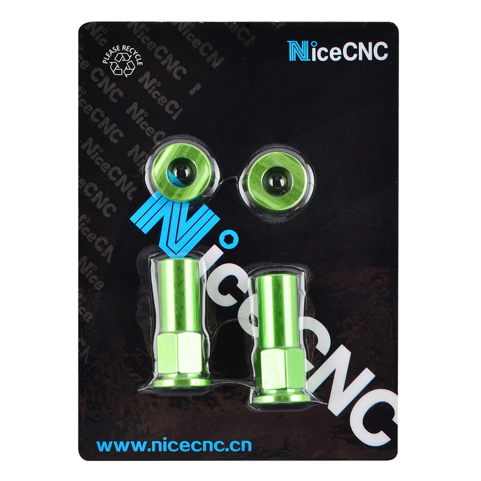 CNC Rim Lock Nuts Washers For Kawasaki KX KXF KDX KLX KFX 200 250 450 80 90 125 - Image 3 of 4