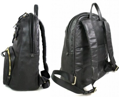 トゥミ Voyageur レザー『ドリ』バックパック　ブラック/ゴールド Tumi Voyageur Leather 