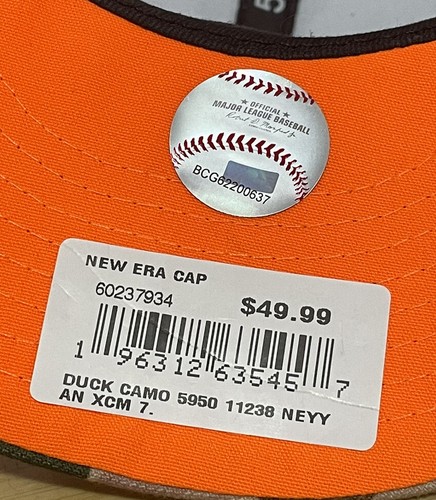 New York Yankees New Era MLB Camo 1996 World Series 59fifty Fitted Hat 7 New! - Picture 13 of 14
