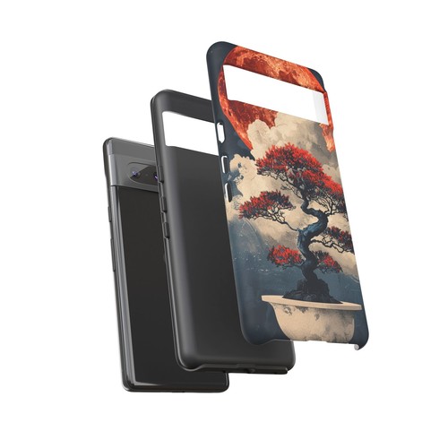Bonsai Tree Blood Moon - Phone Ink Cover Case for iPhone, Galaxy, Pixel - 第 156/281 張圖片
