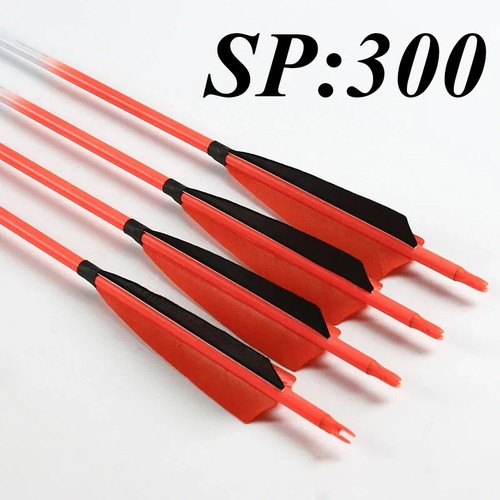 12pcs 100% Pure Carbon Arrow ID6.2mm Sp300-600 Turkey Feather Arrow Point 75gr - Picture 26 of 41