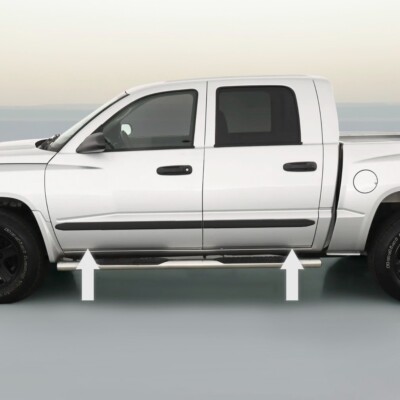 Black Body Side Molding Die Cut Ends for use on 97-11 Dodge 