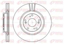 REMSA 2x Bremsscheibe vorne Ø300 mm für Honda Civic VIII Hatchback FN FK 1.8