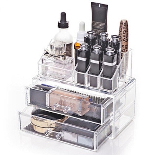 Cosmetic Organizer Container Store Transparent 1102 - 2 pcs Set 1102-2 - Picture 5 of 7