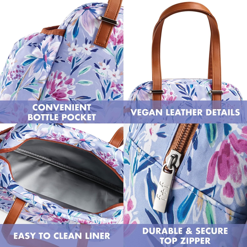 Fit+Fresh Laketown Adult Insulated Lunch Bag for Women and Men - Cute Small Lunc - Picture 2 of 12