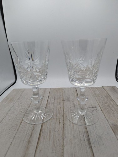 Edinburgh Kristall Star of Edinburgh Wassergläser Schottland 7" Stiel 2er Set - Bild 1 von 4